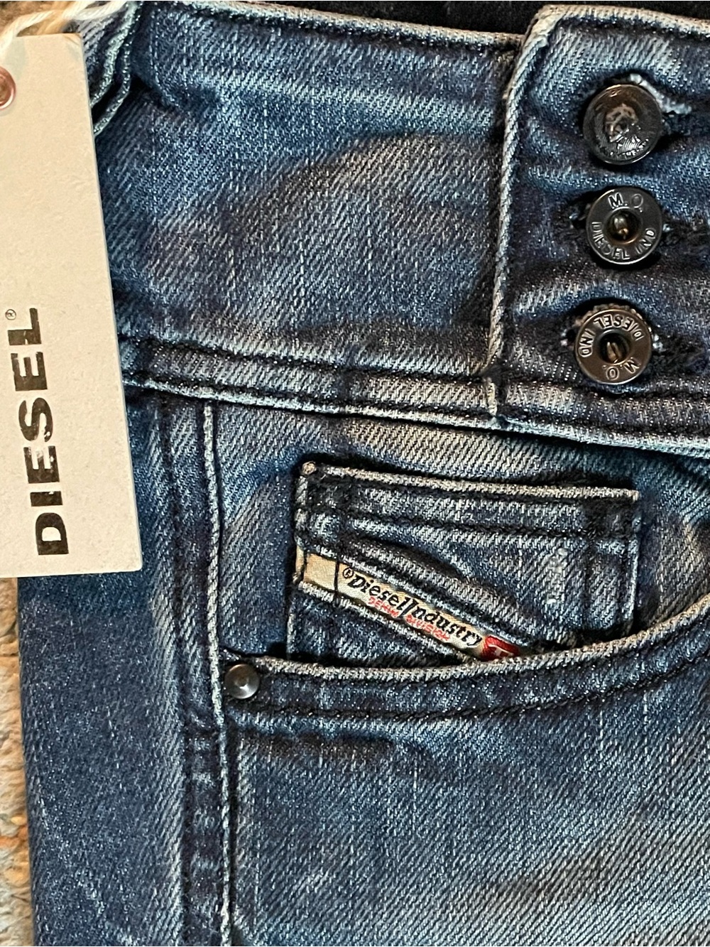 Diesel Made in Italy Cherock Low Rise Bootcut Jeans W29 L32 NWT Y2K - Picture 6 of 13
